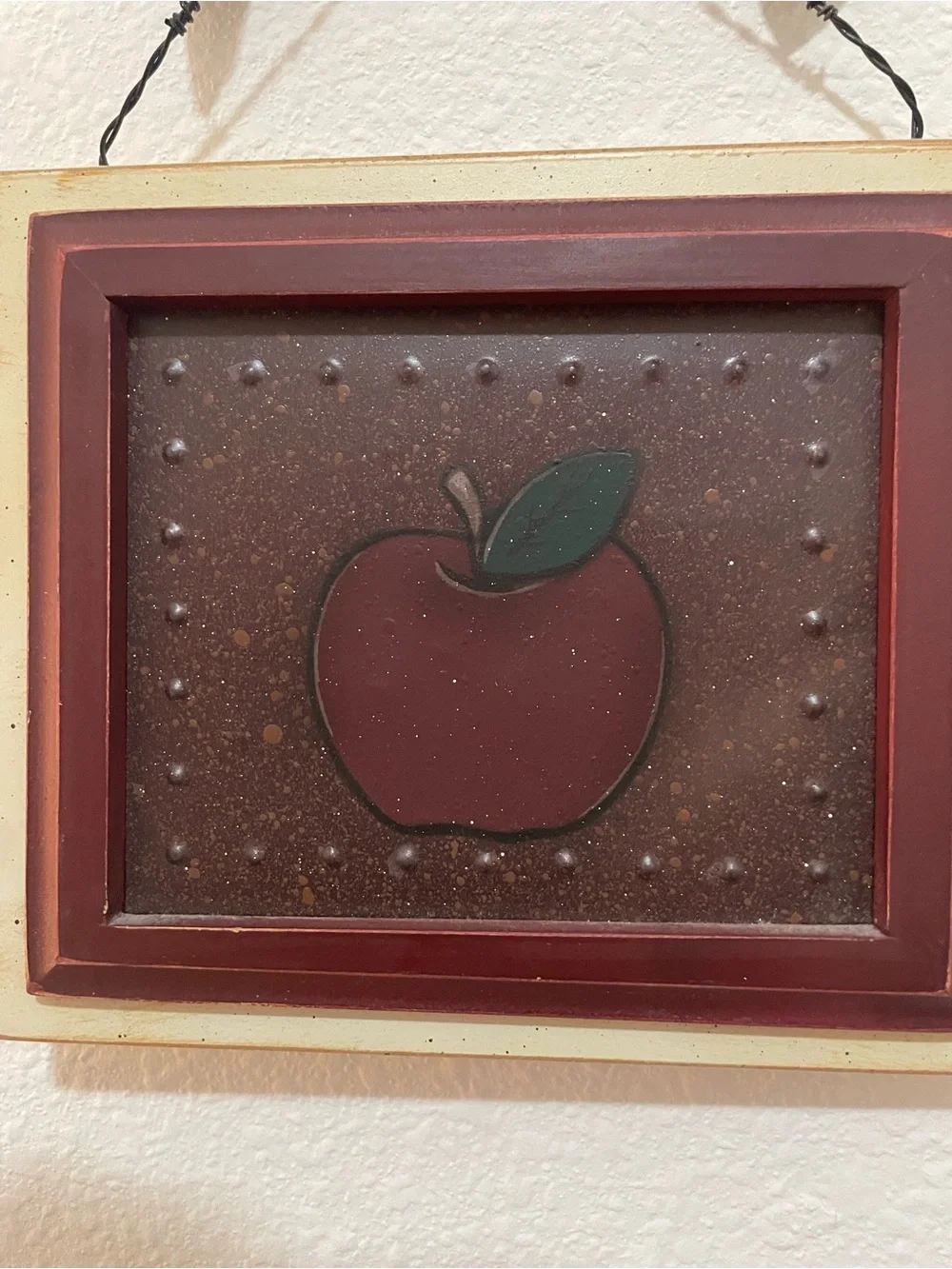 Rustic Red Apple Wall Art by